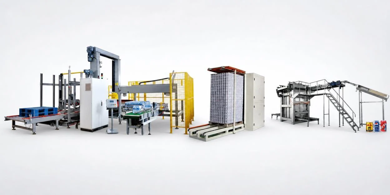 เครื่องจัดและนำสินค้าออกจากพาเลท Allot Tech อธิบายจุดต่อแพ็กสู่พาเลท